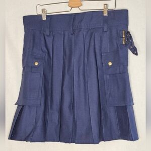 NWOT Authentic UT Utilikilt Navy Blue Poly Cotton Sz Mns 38
